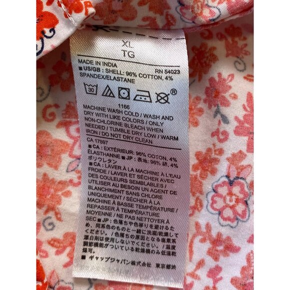 Banana Republic Women’s XL Pink Floral Button-Up Shirt Classic Fit Casual Comfy - Picture 4 of 13